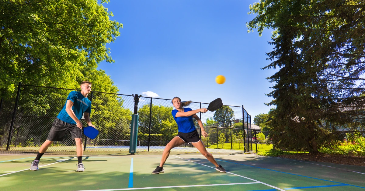 Young players on the court
